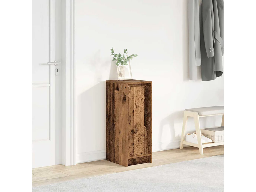 Armoire à chaussures vieux bois 29,5x34x76 cm bois ingénierie