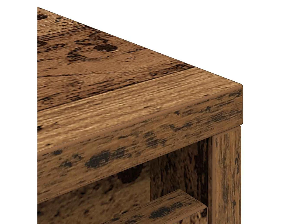 Armoire à chaussures vieux bois 29,5x34x76 cm bois ingénierie