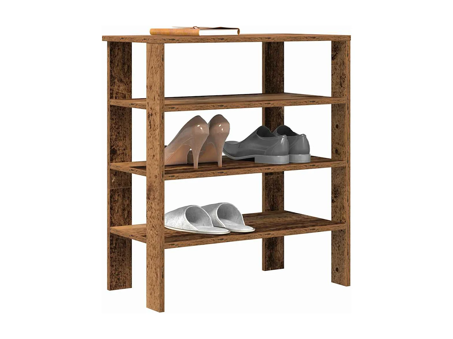 Schuhregal Altholz 61x32x70 cm Holzwerkstoff