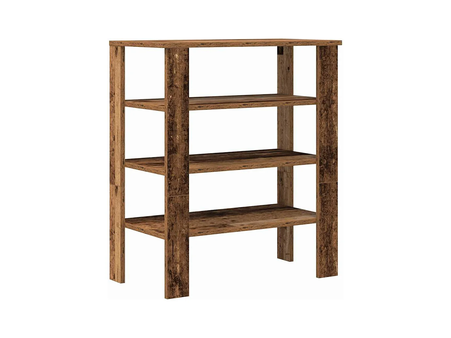 schoenenrek oud hout 61x32x70 cm bewerkt hout