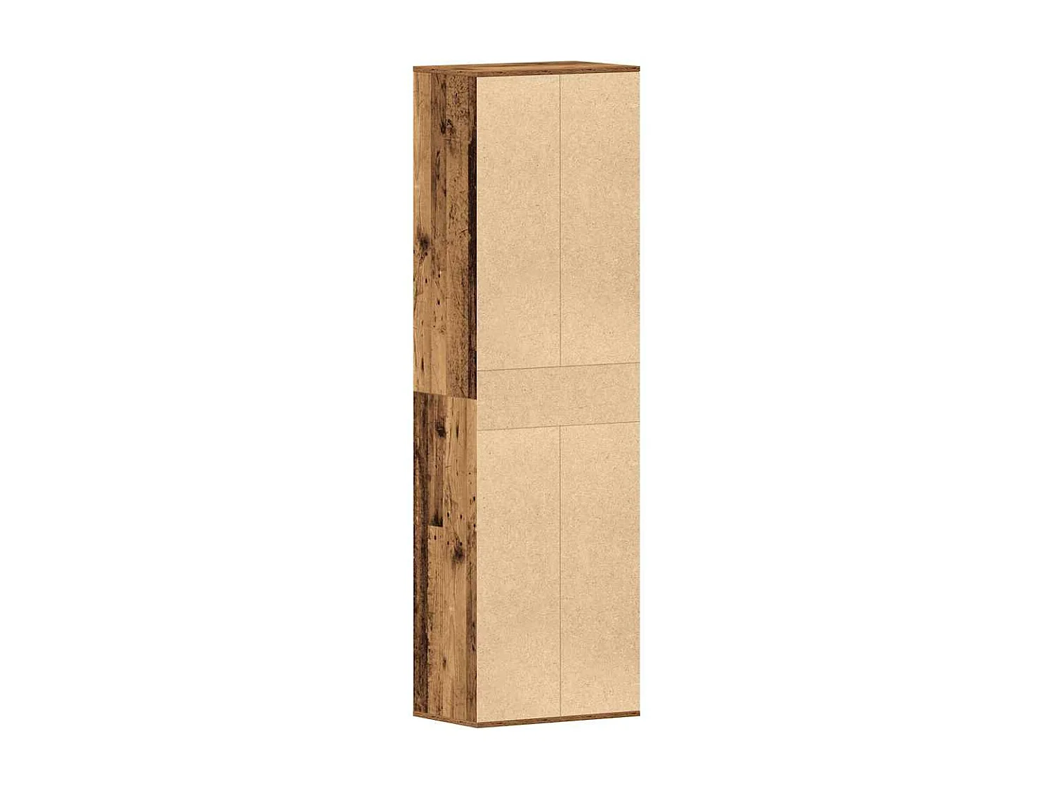 Armoire à chaussures vieux bois 54x34x183 cm bois ingénierie