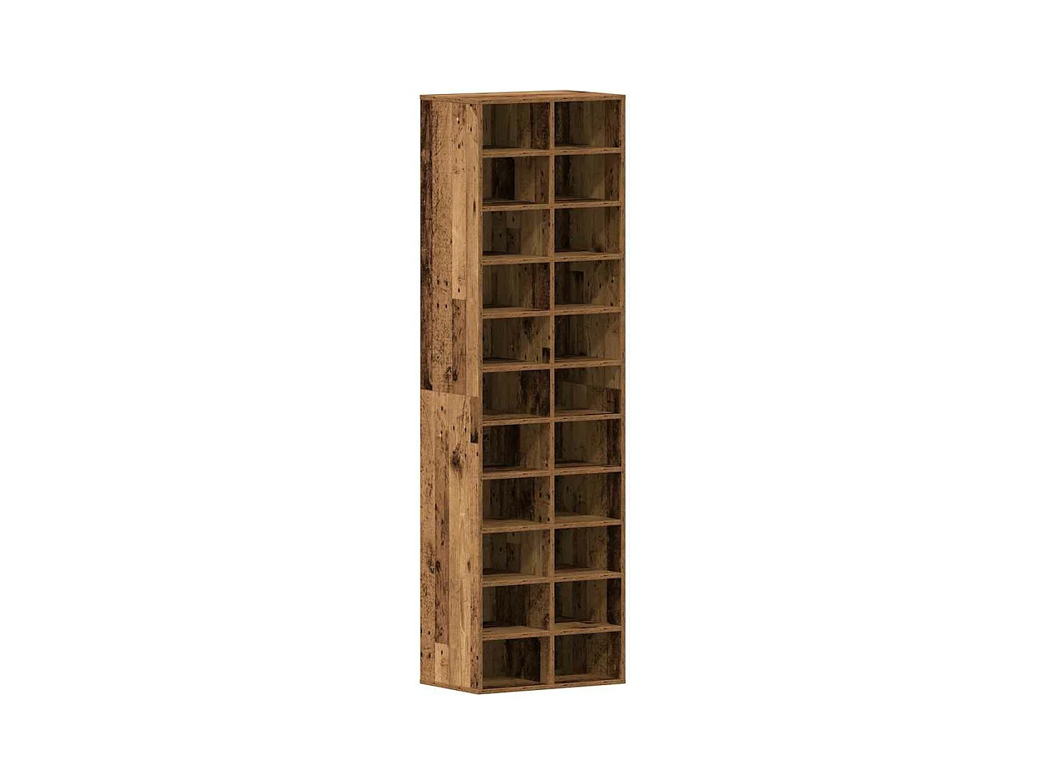 Altholz Schuhschrank 54x34x183 cm Holzwerkstoff
