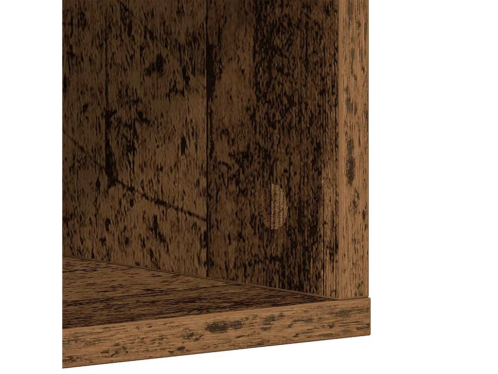 Armoire à chaussures vieux bois 54x34x183 cm bois ingénierie