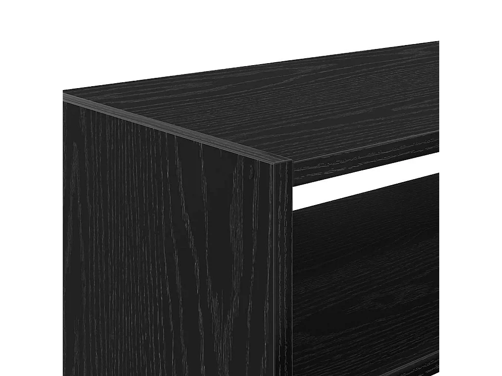 Sapateira empilhável em carvalho preto 60 x 30 x 30,5 cm