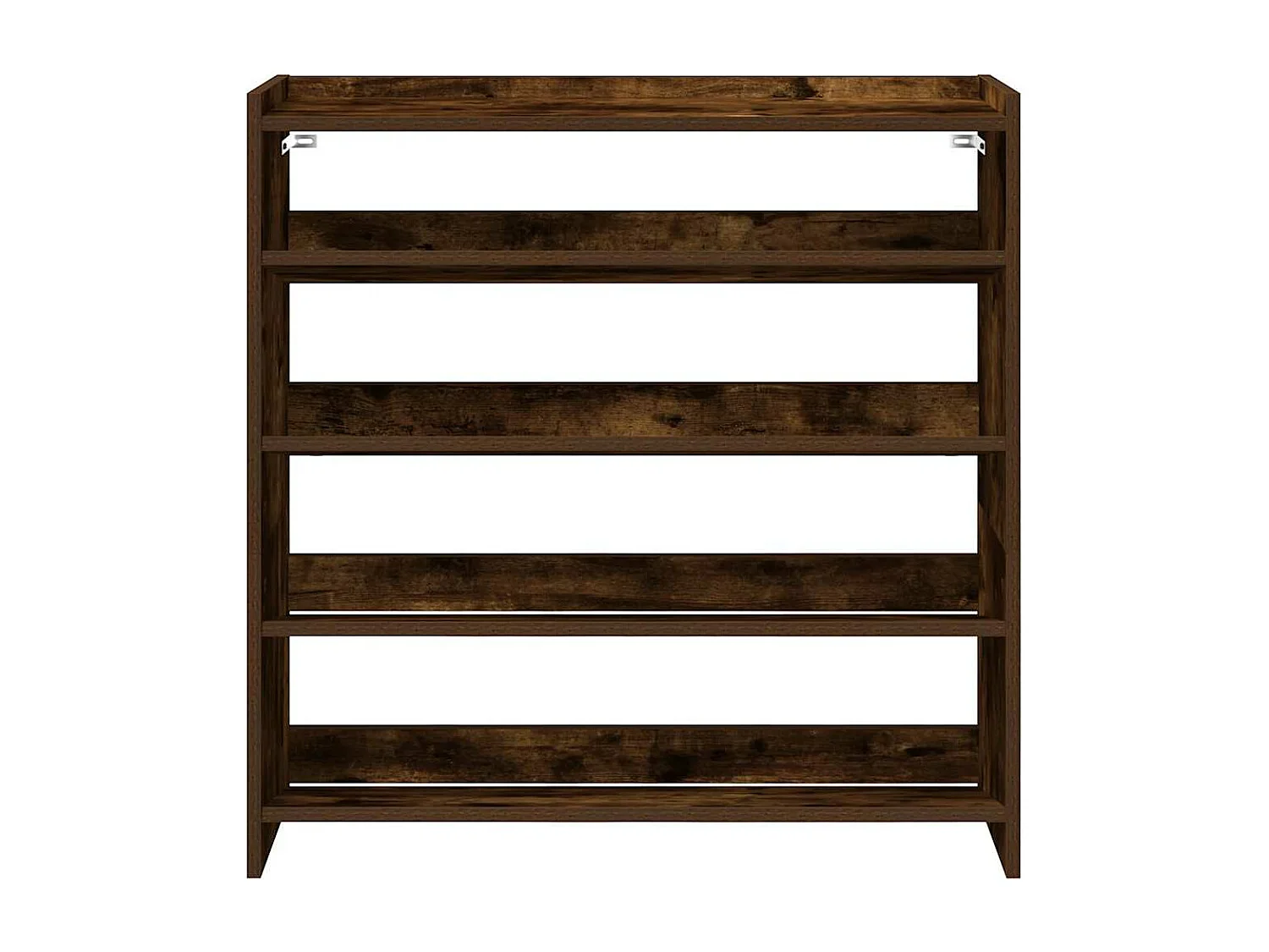 étagère à chaussures chêne fumé 80x25x81 cm bois d'ingénierie