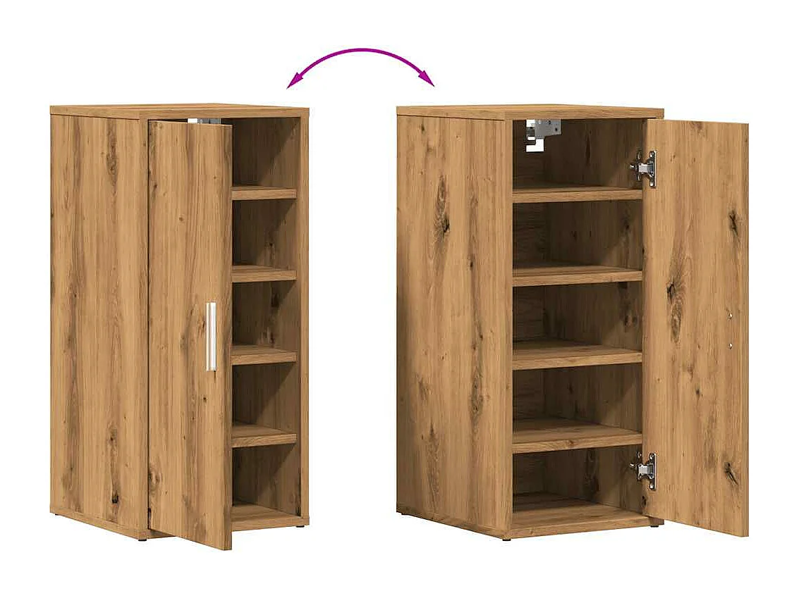 2 stuks schoenenkasten eikenhouten ambachtelijke bewerkte houtsoorten