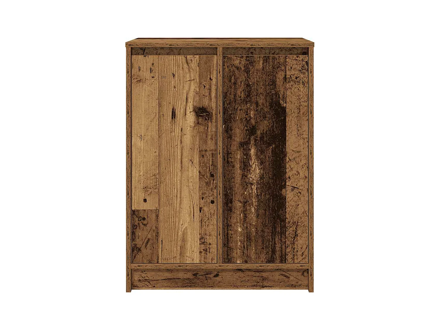 Oude houten schoenenkast 57x34x76 cm bewerkt hout