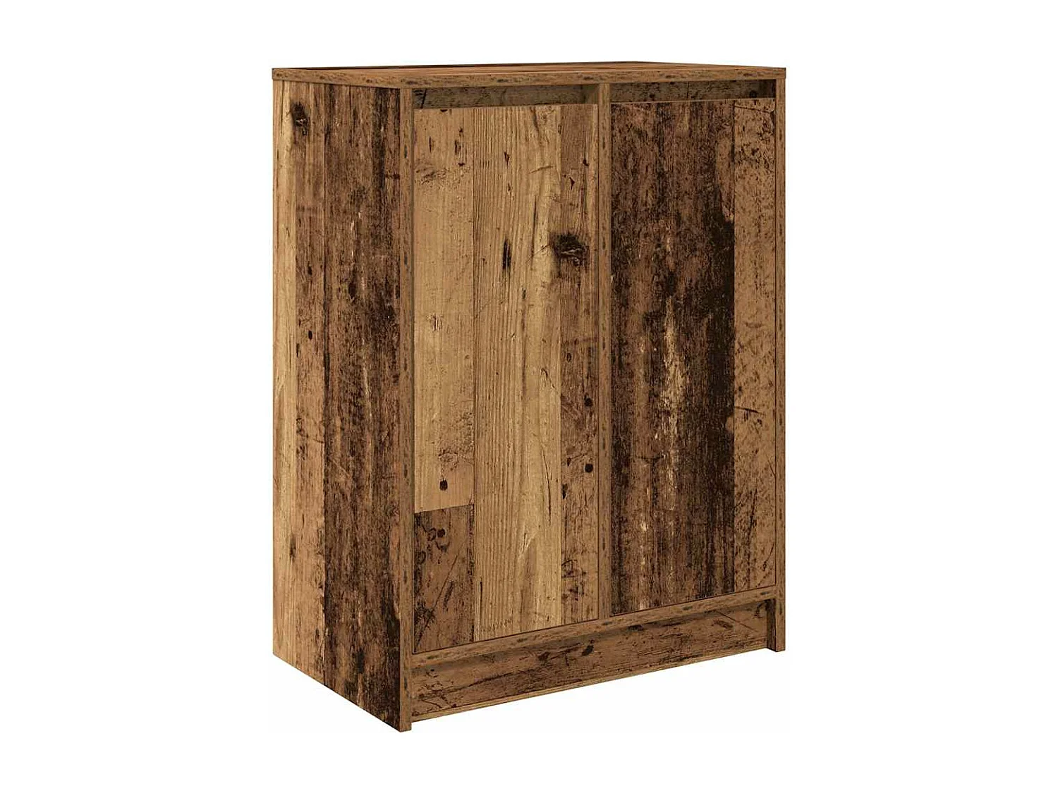 Armoire à chaussures vieux bois 57x34x76 cm bois d'ingénierie