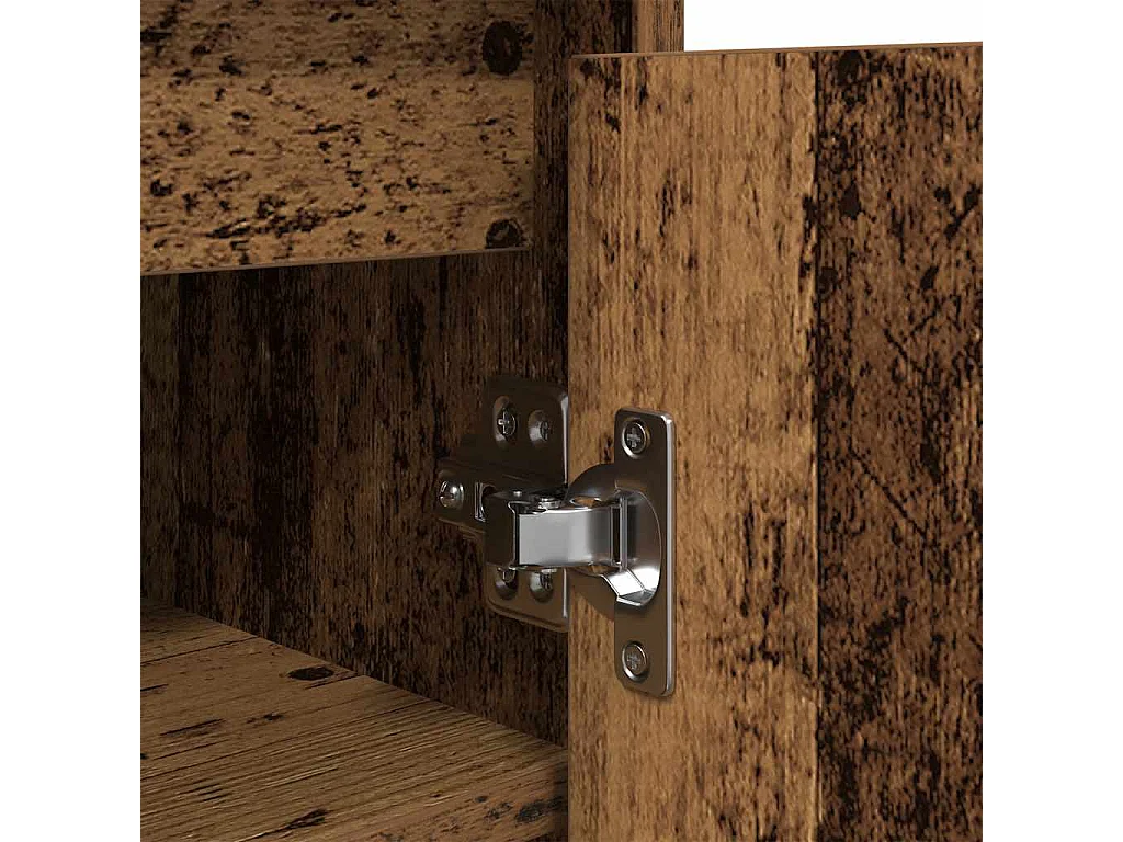 Armoire à chaussures vieux bois 57x34x76 cm bois d'ingénierie