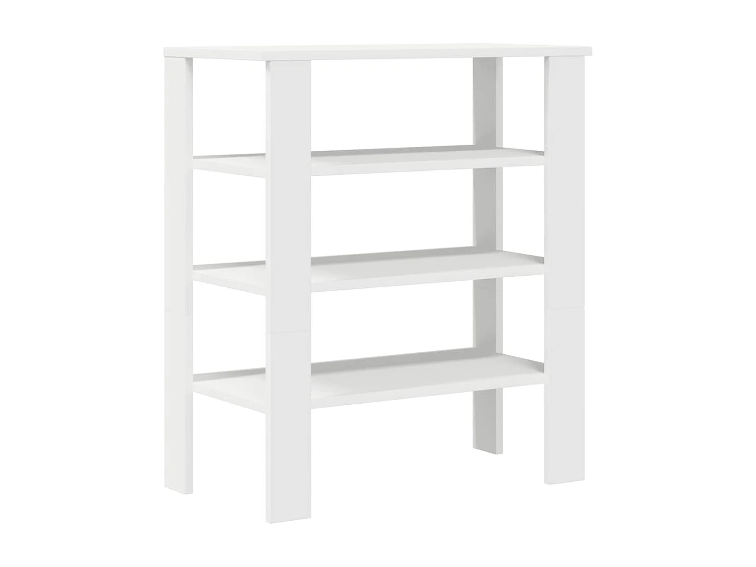étagère à chaussures blanc 61x32x70 cm bois d'ingénierie