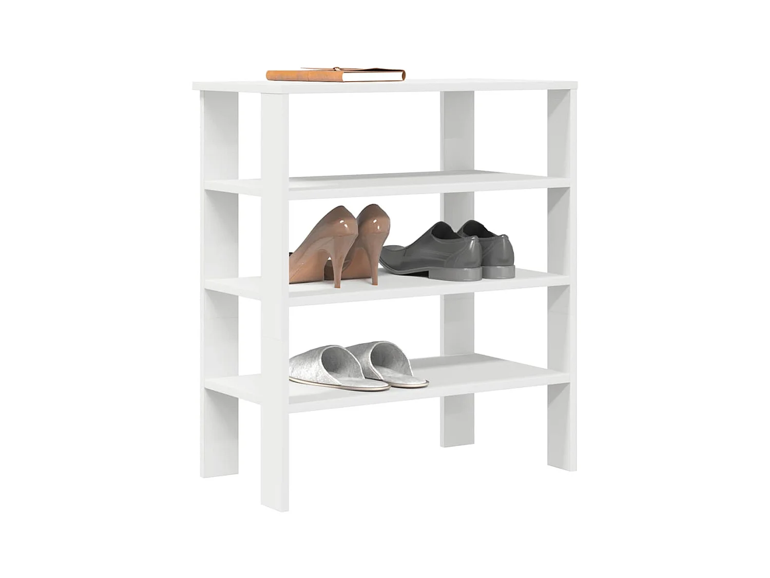 étagère à chaussures blanc 61x32x70 cm bois d'ingénierie