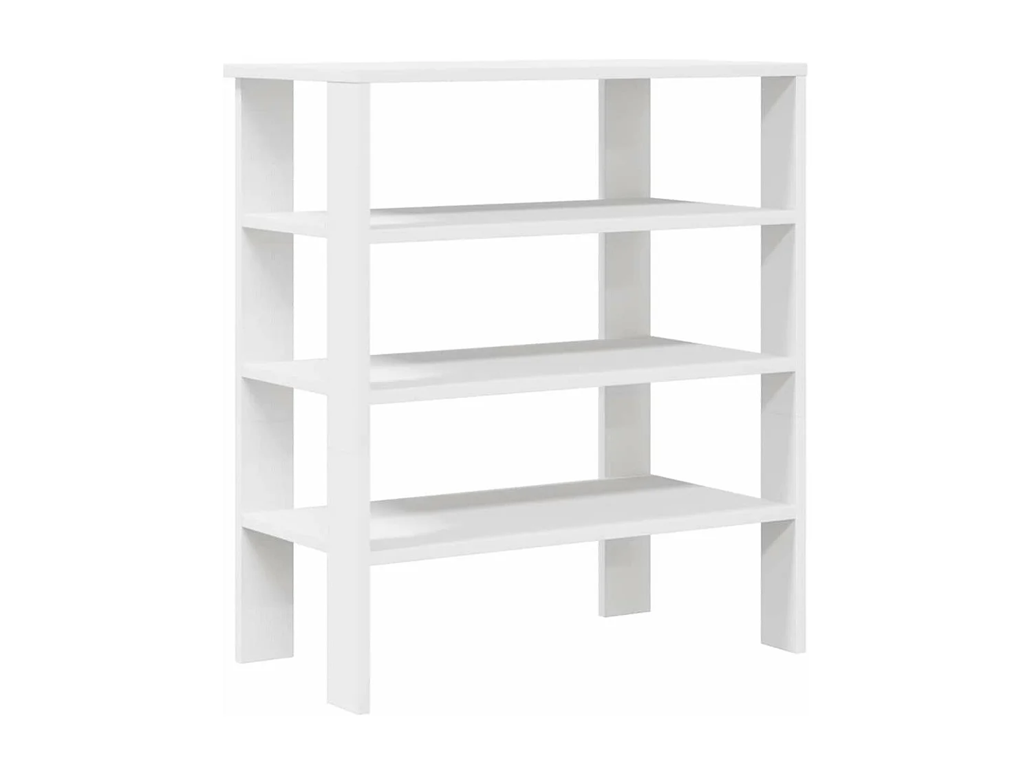 étagère à chaussures blanc 61x32x70 cm bois d'ingénierie