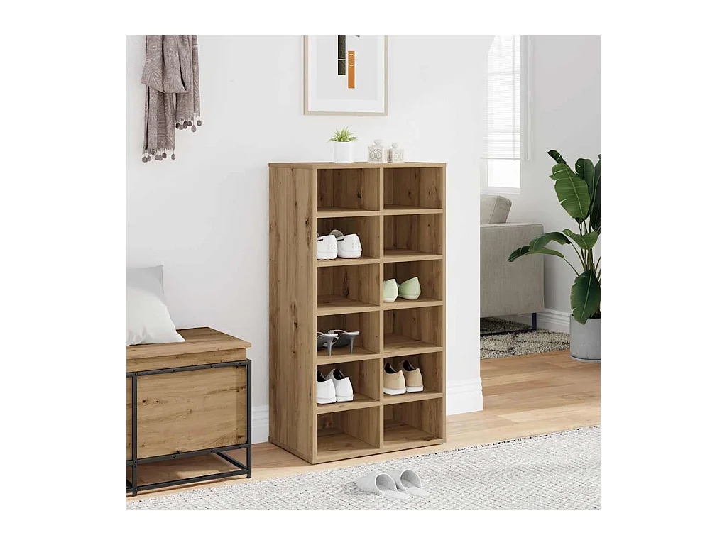 schoenenrek eikenhouten ambachtelijk bewerkt hout