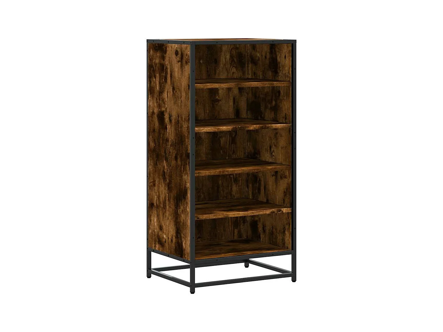 gerookte eikenhouten schoenenrek 48x38x97,5 cm bewerkt hout