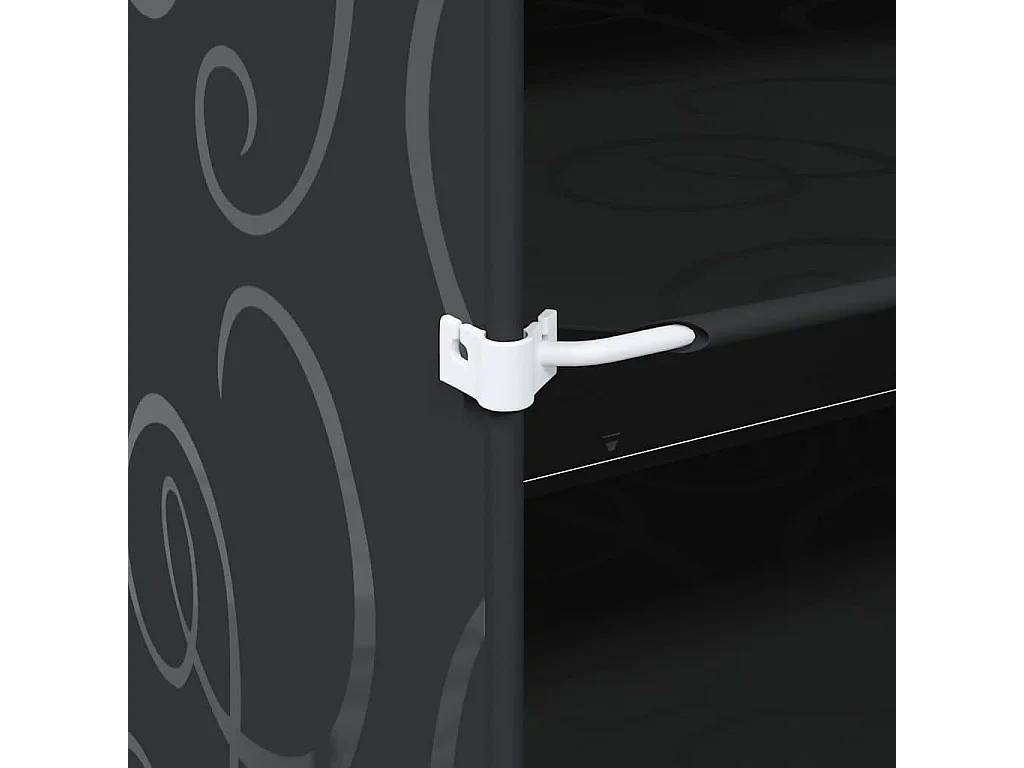 6 cubos de armazenamento com portas PP preto