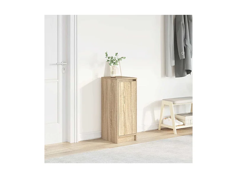 Scarpiera in rovere Sonoma 29,5x34x76 cm in legno ingegnerizzato