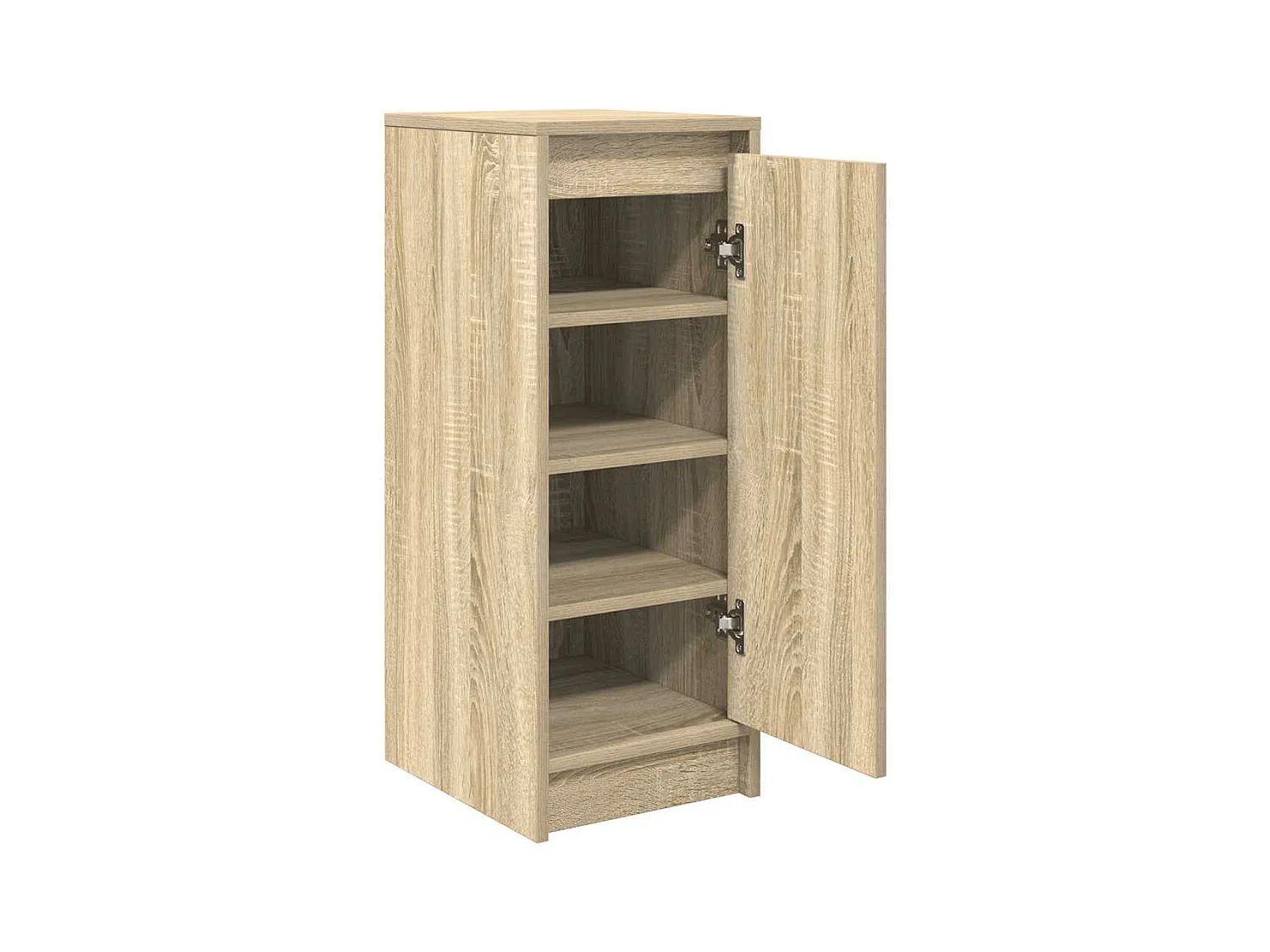 Sonoma eiken schoenenkast 29,5x34x76 cm bewerkt hout