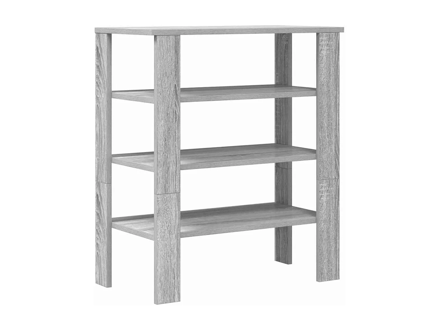 Zapatero sonoma gris 61x32x70 cm madera de ingeniería