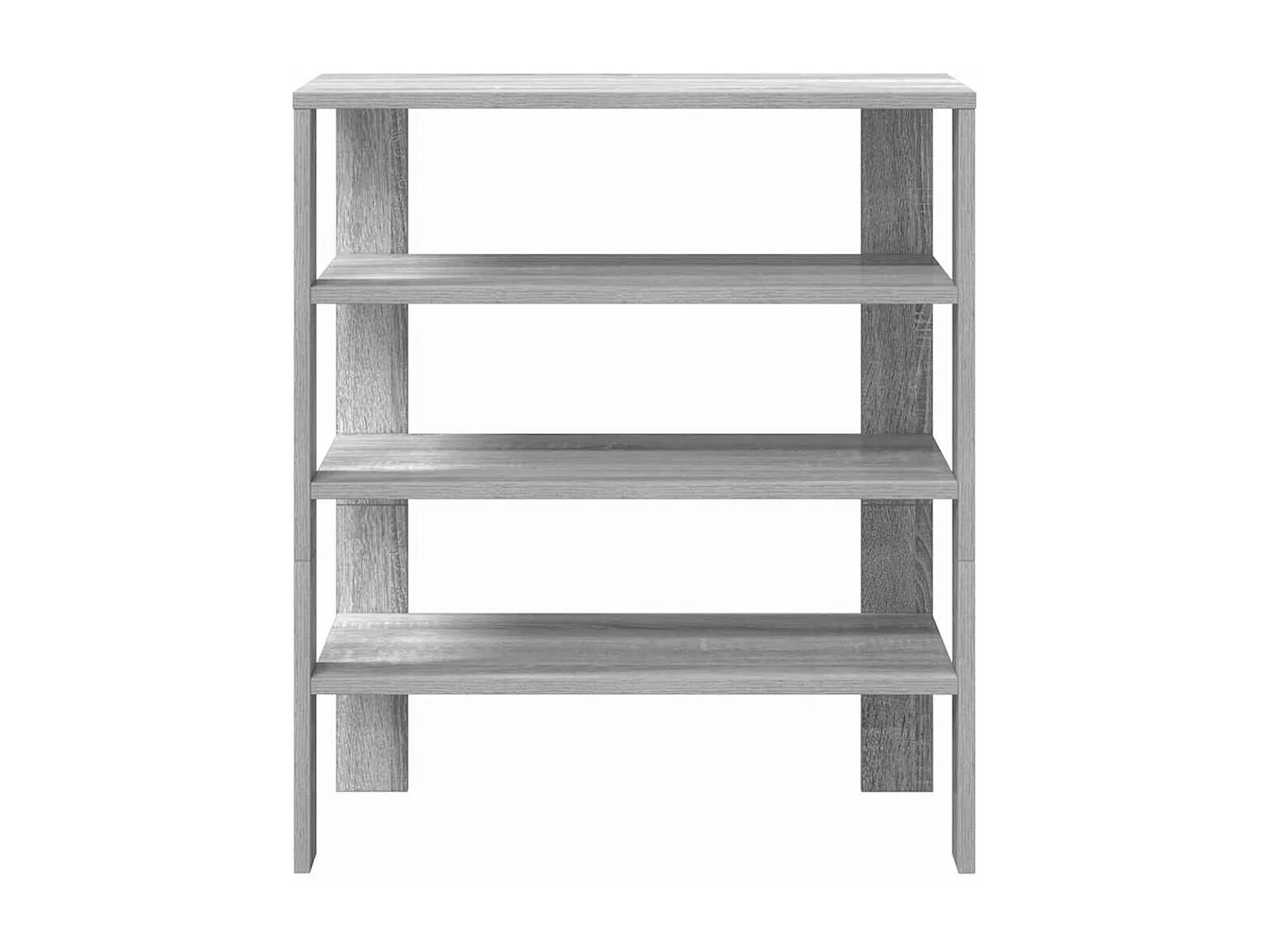 étagère à chaussures sonoma gris 61x32x70 cm bois d'ingénierie