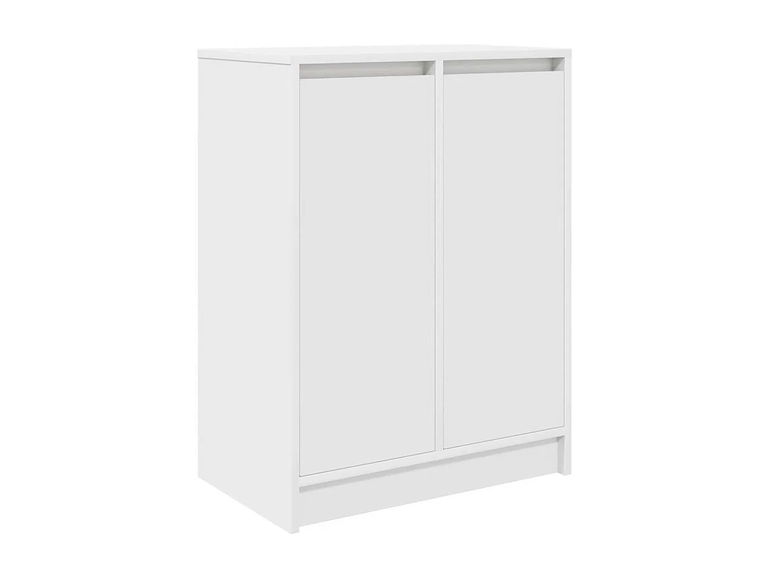Armoire à chaussures blanc 57x34x76 cm bois d'ingénierie