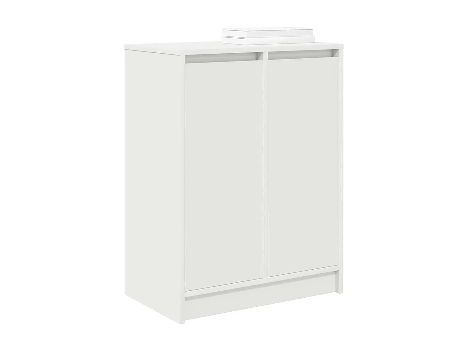 Armoire à chaussures blanc 57x34x76 cm bois d'ingénierie