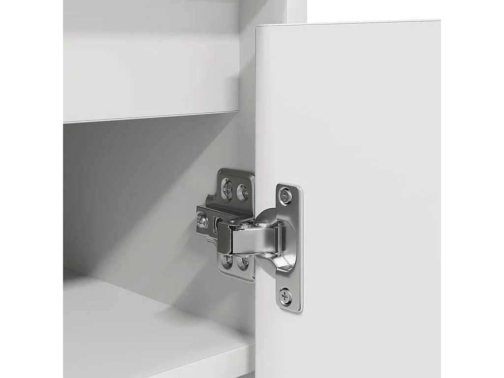 Armoire à chaussures blanc 57x34x76 cm bois d'ingénierie