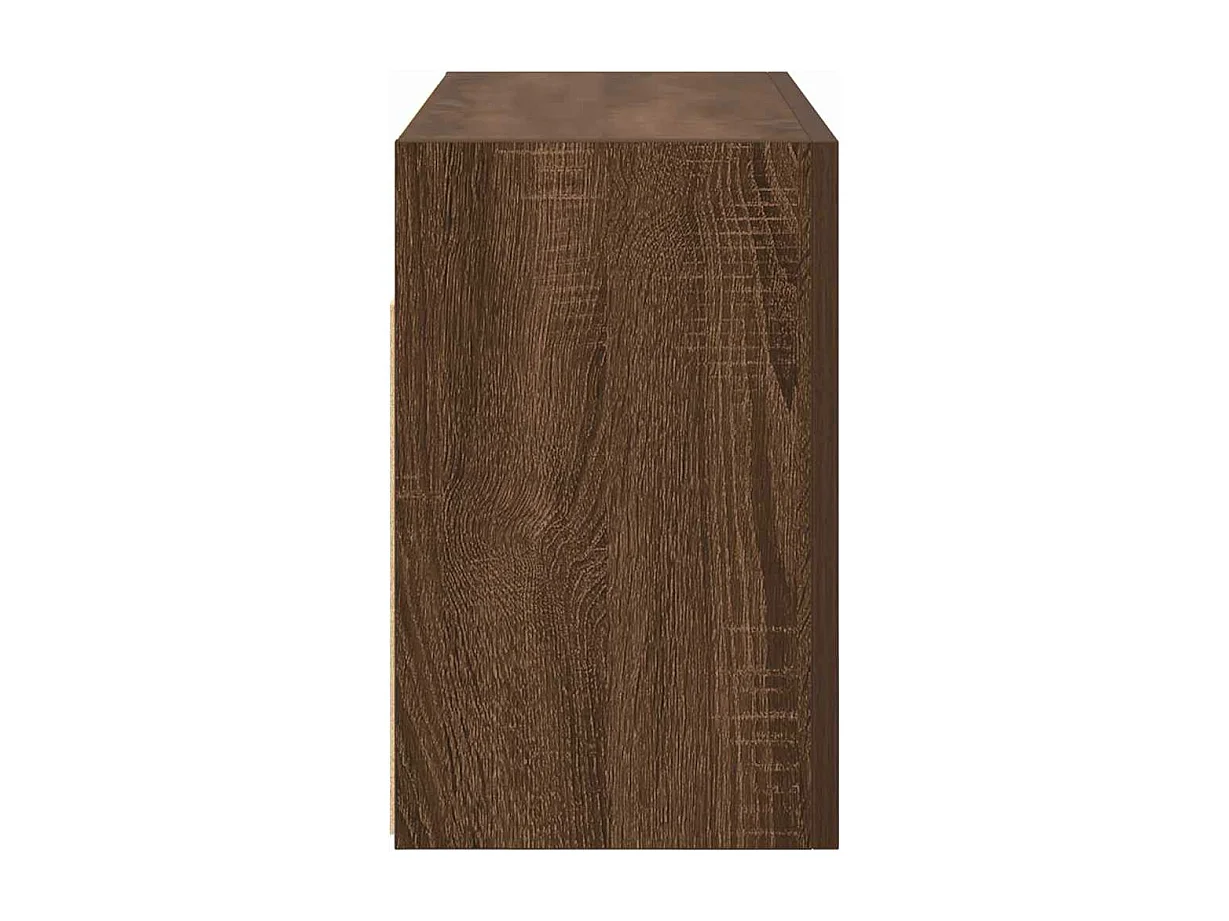 Mueble de baño de pared roble marrón 60x25x40 cm madera de ingeniería