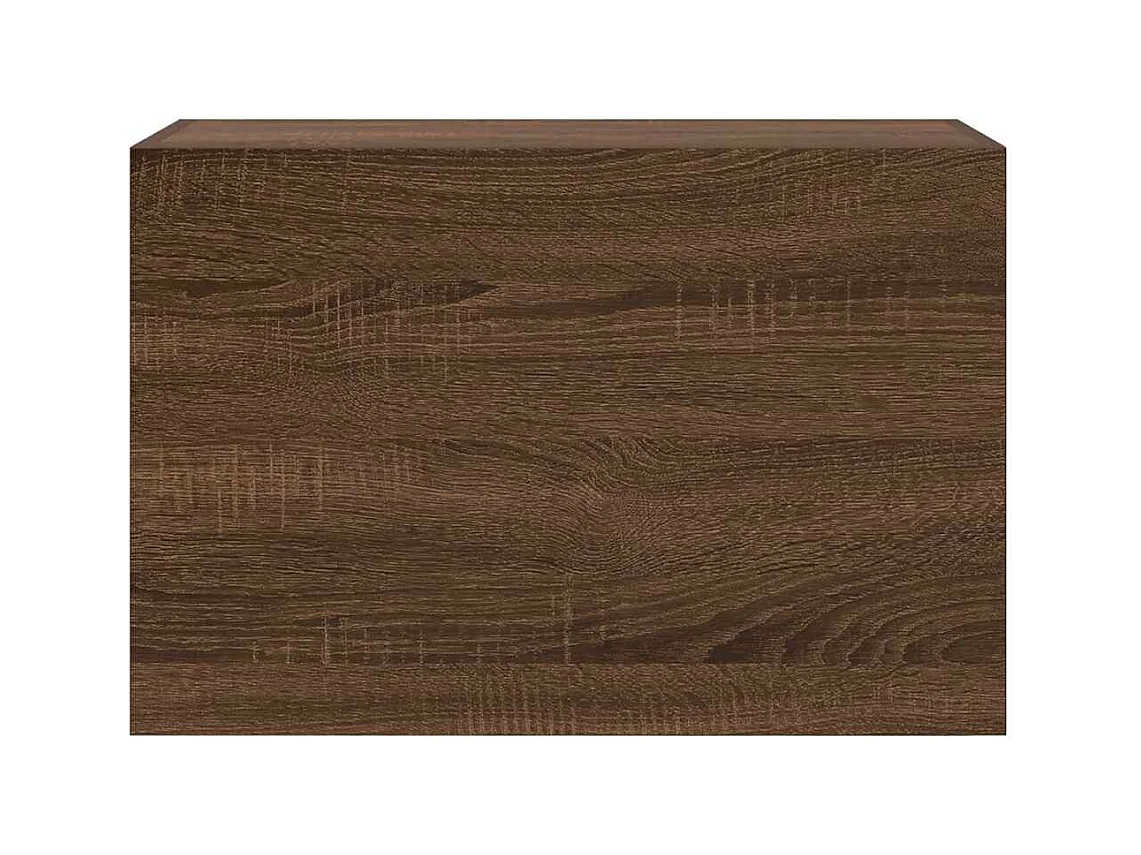 Mueble de baño de pared roble marrón 60x25x40 cm madera de ingeniería