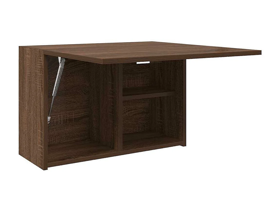 Mueble de baño de pared roble marrón 60x25x40 cm madera de ingeniería