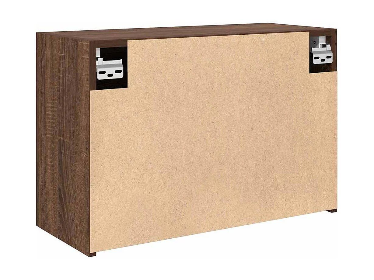 Mueble de baño de pared roble marrón 60x25x40 cm madera de ingeniería