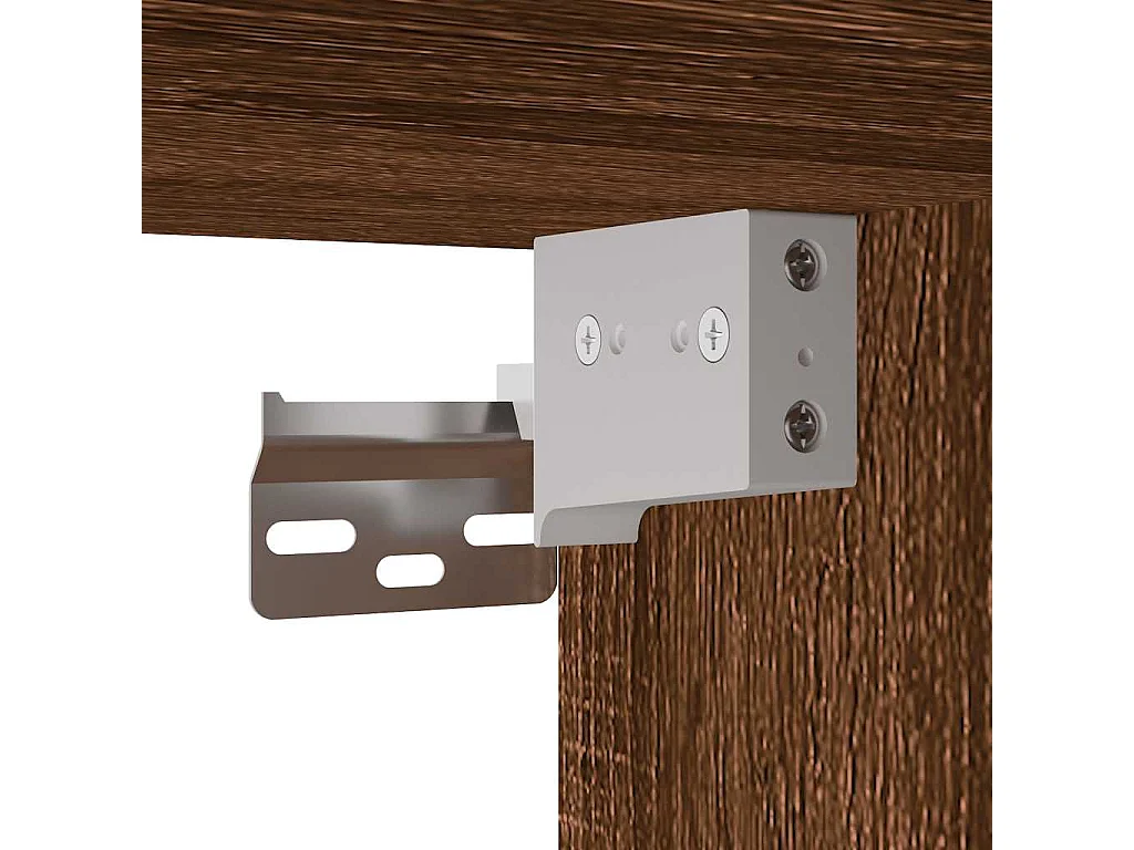 Badezimmer Hängeschrank Eiche braun 60x25x40 cm Holzwerkstoff