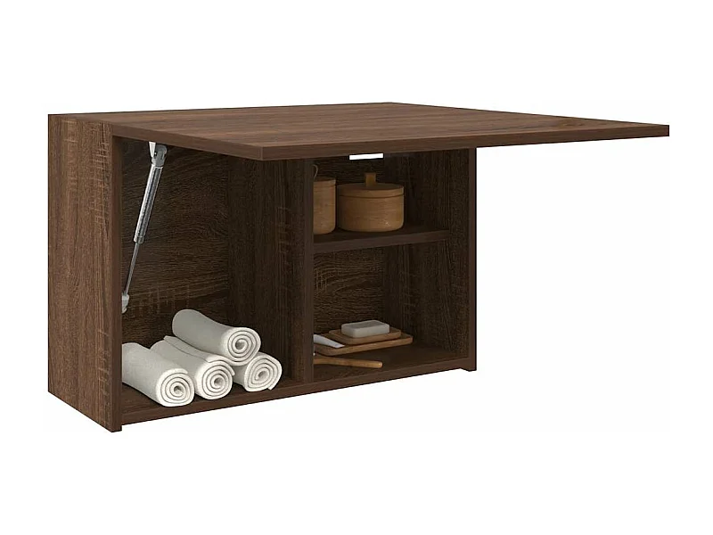 Armoire murale de bain chêne marron 60x25x40 cm bois ingénierie