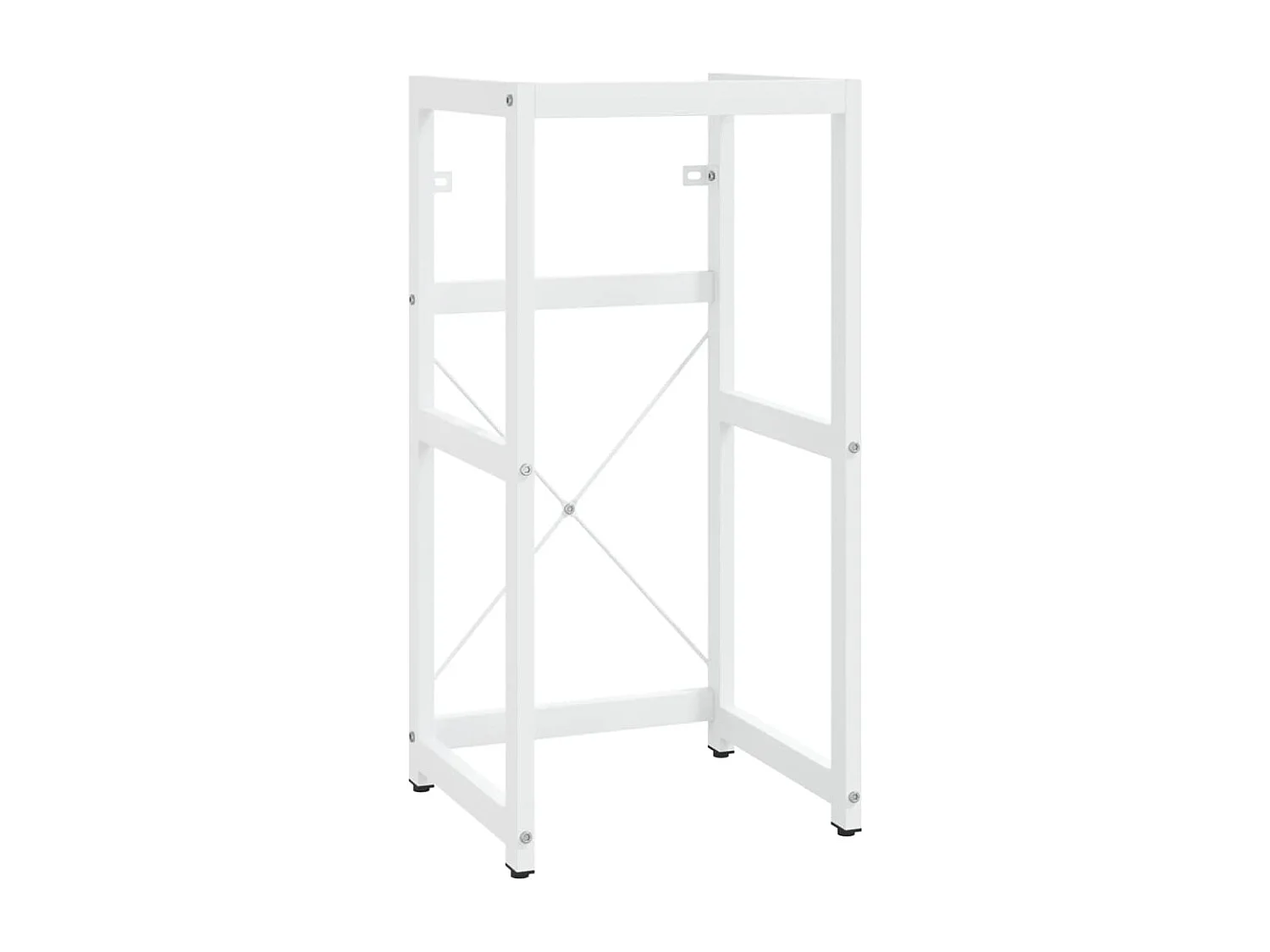 Telaio per lavabo da bagno sottotop in ferro bianco