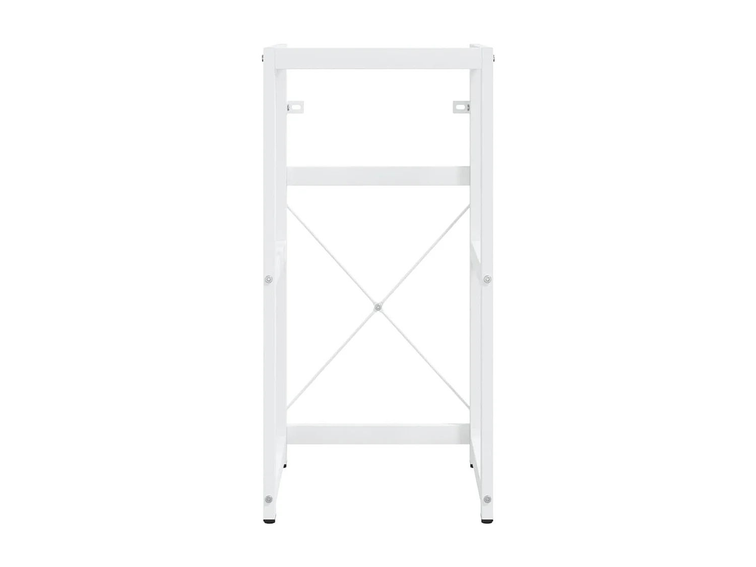 Telaio per lavabo da bagno sottotop in ferro bianco