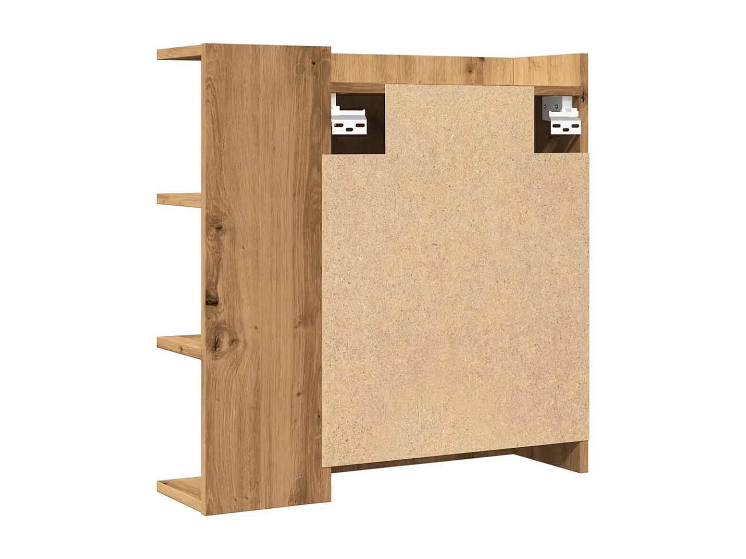 Armoire à miroir salle de bain chêne artisanal 62,5x20,5x64 cm