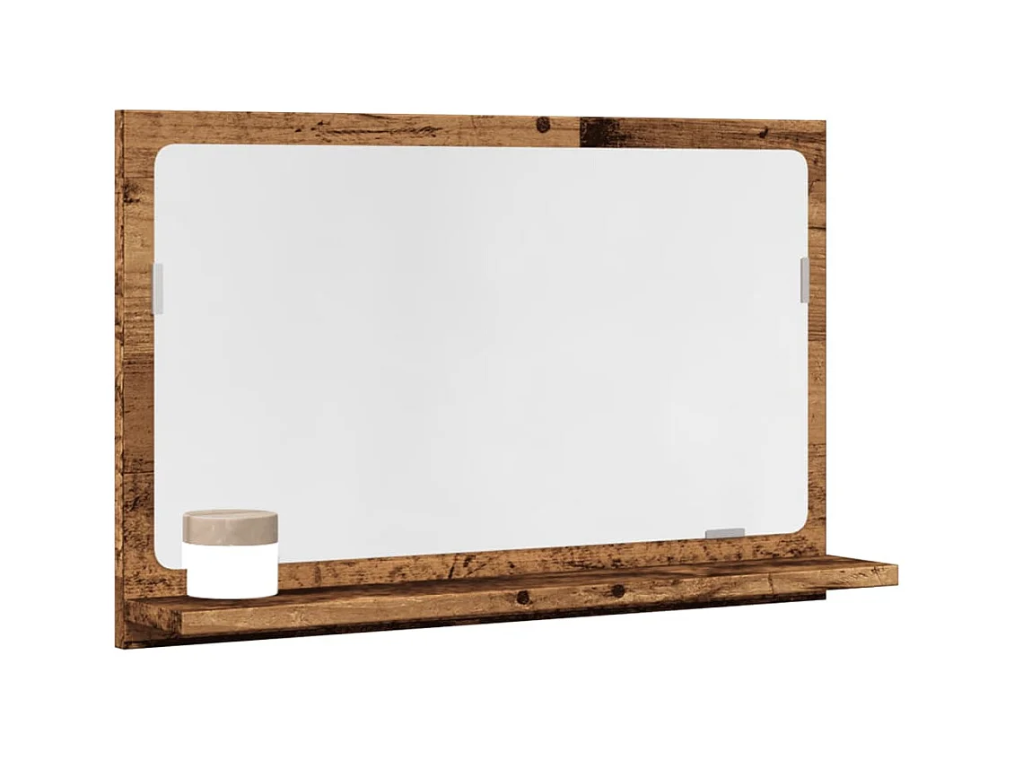 Armoire à miroir de salle de bain vieux bois bois d'ingénierie