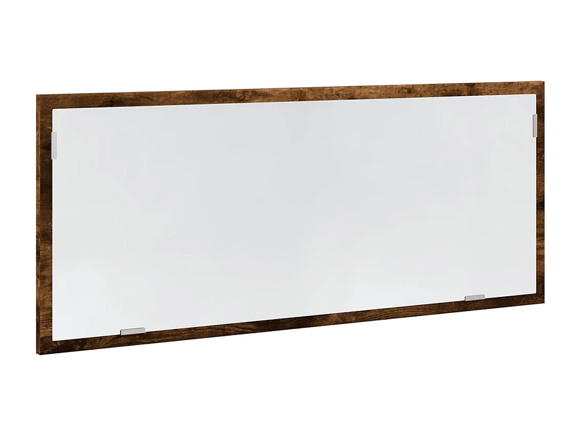 LED-badkamerspiegel van gerookt eikenhout