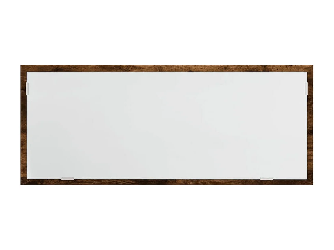 LED-badkamerspiegel van gerookt eikenhout