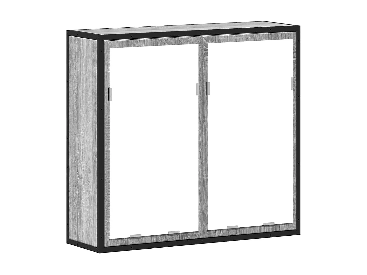 Armoire à miroir de salle de bain sonoma gris bois d’ingénierie