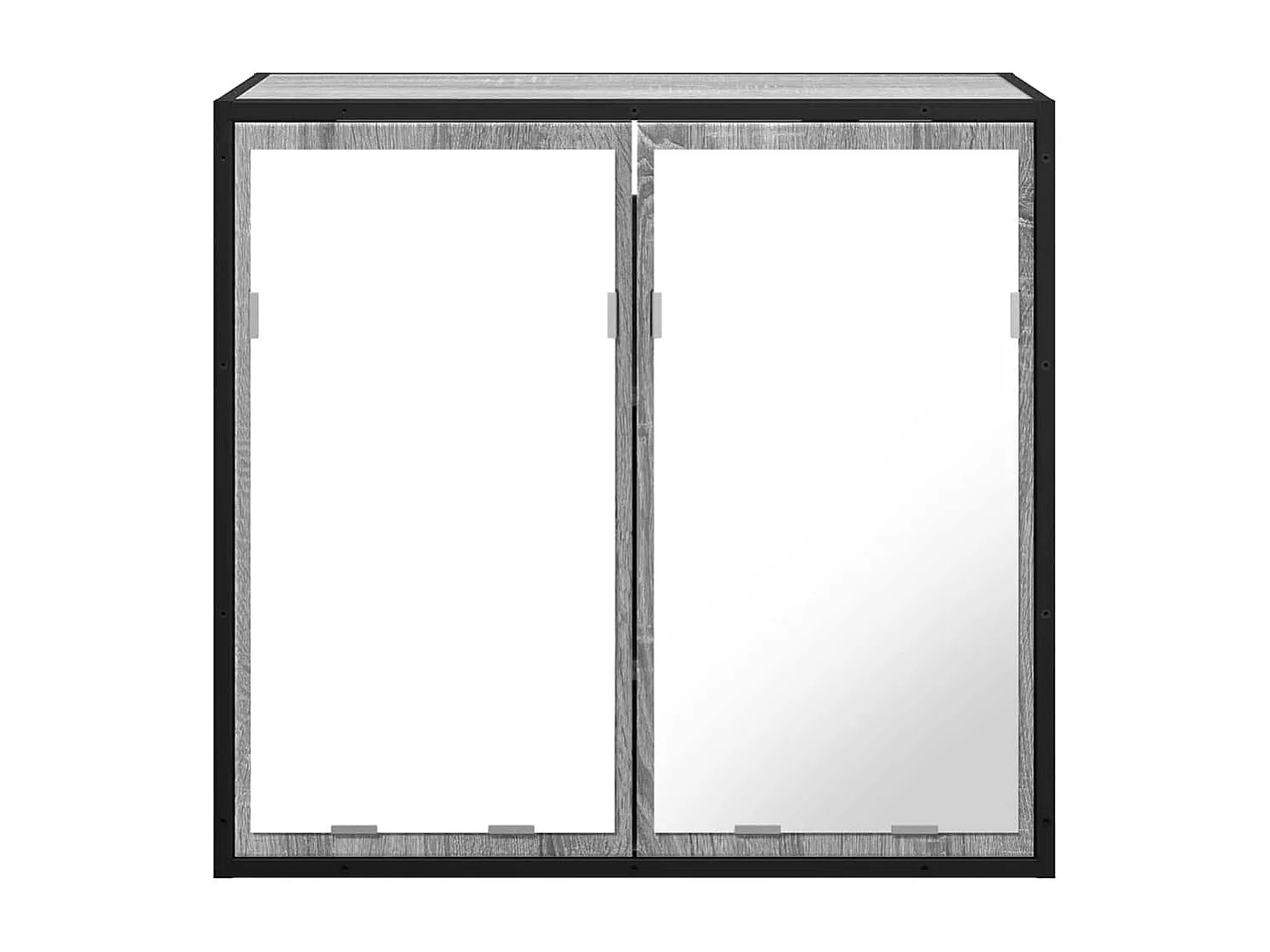 Armoire à miroir de salle de bain sonoma gris bois d’ingénierie