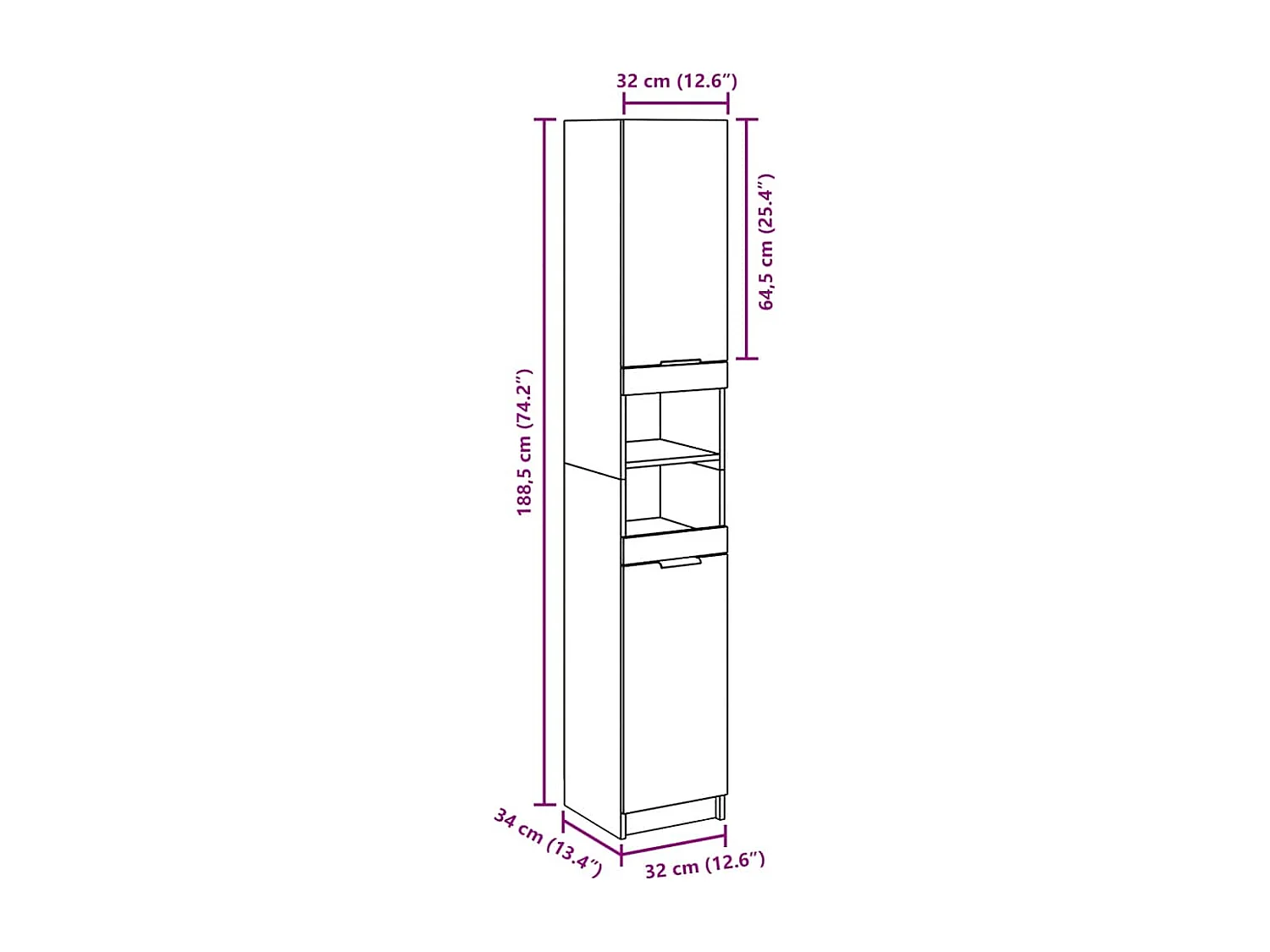 Armoire de salle de bain vieux bois bois d'ingénierie