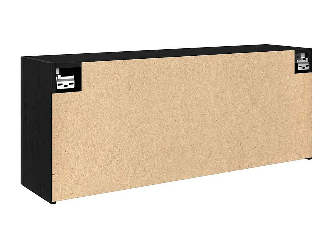 Armoire murale de bain noir 100x25x40 cm bois d'ingénierie