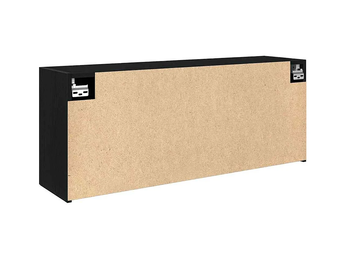 Armoire murale de bain noir 100x25x40 cm bois d'ingénierie