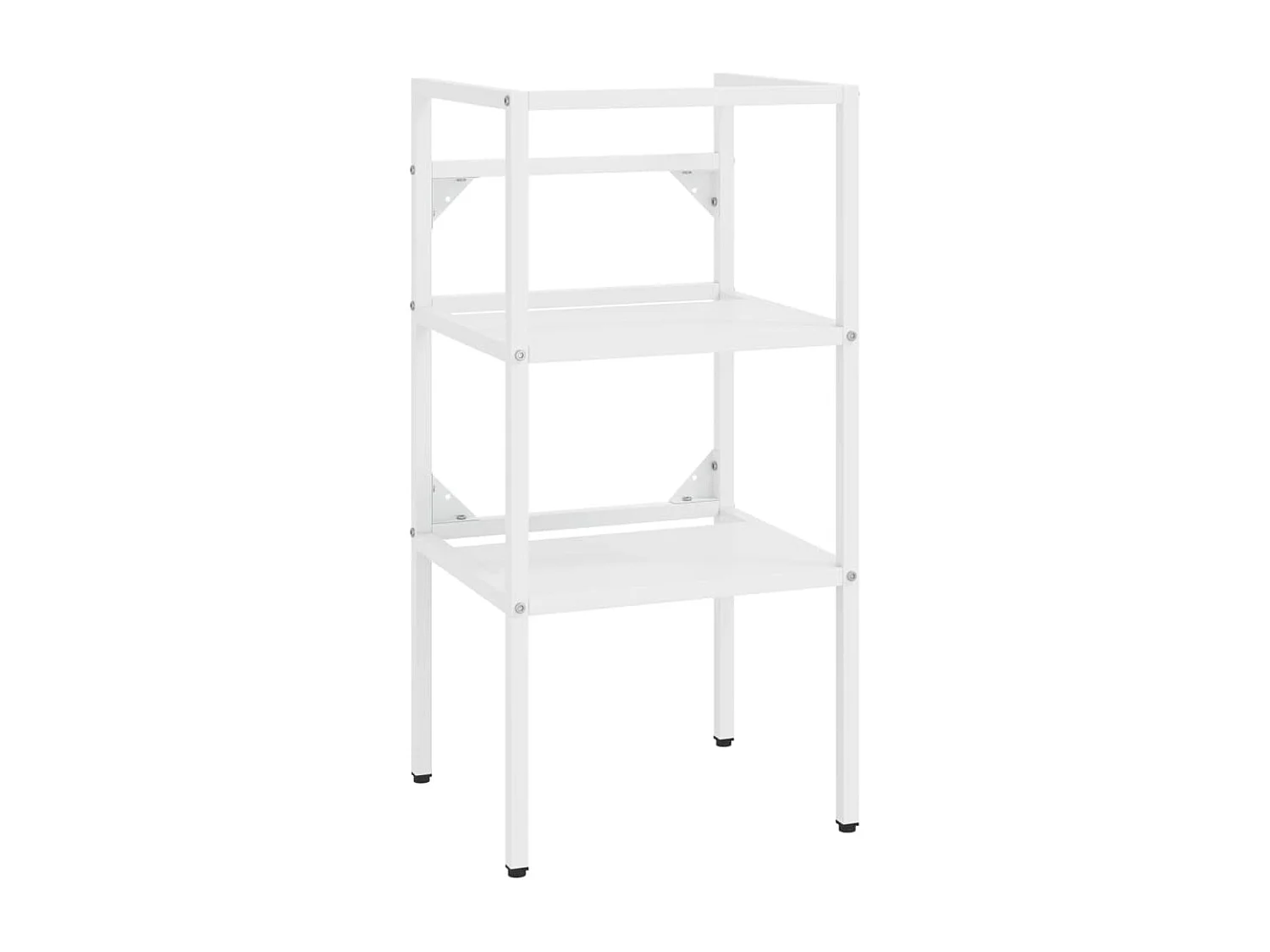 Telaio per lavabo da bagno Bianco 40x38x83 cm Ferro