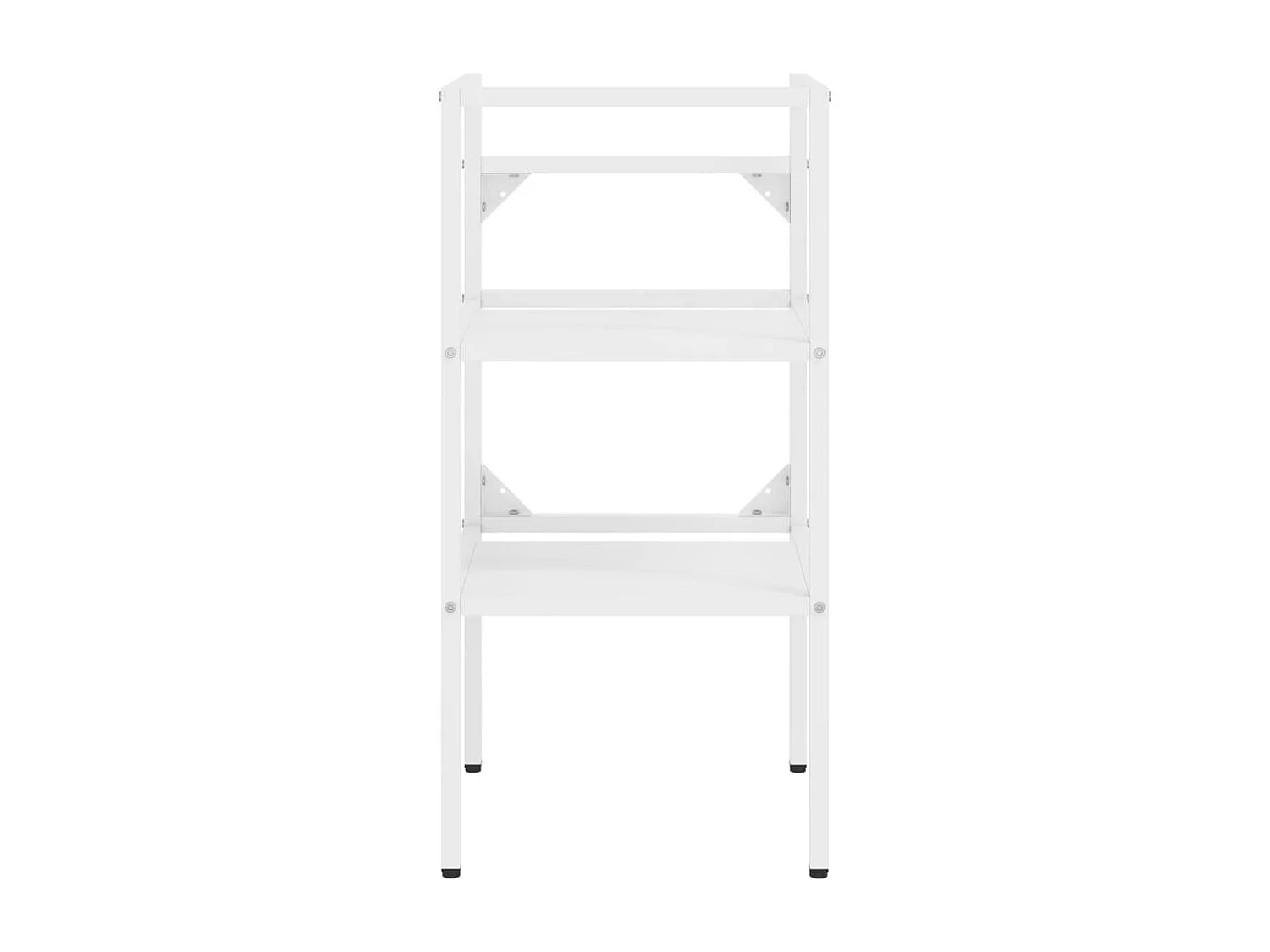 Telaio per lavabo da bagno Bianco 40x38x83 cm Ferro