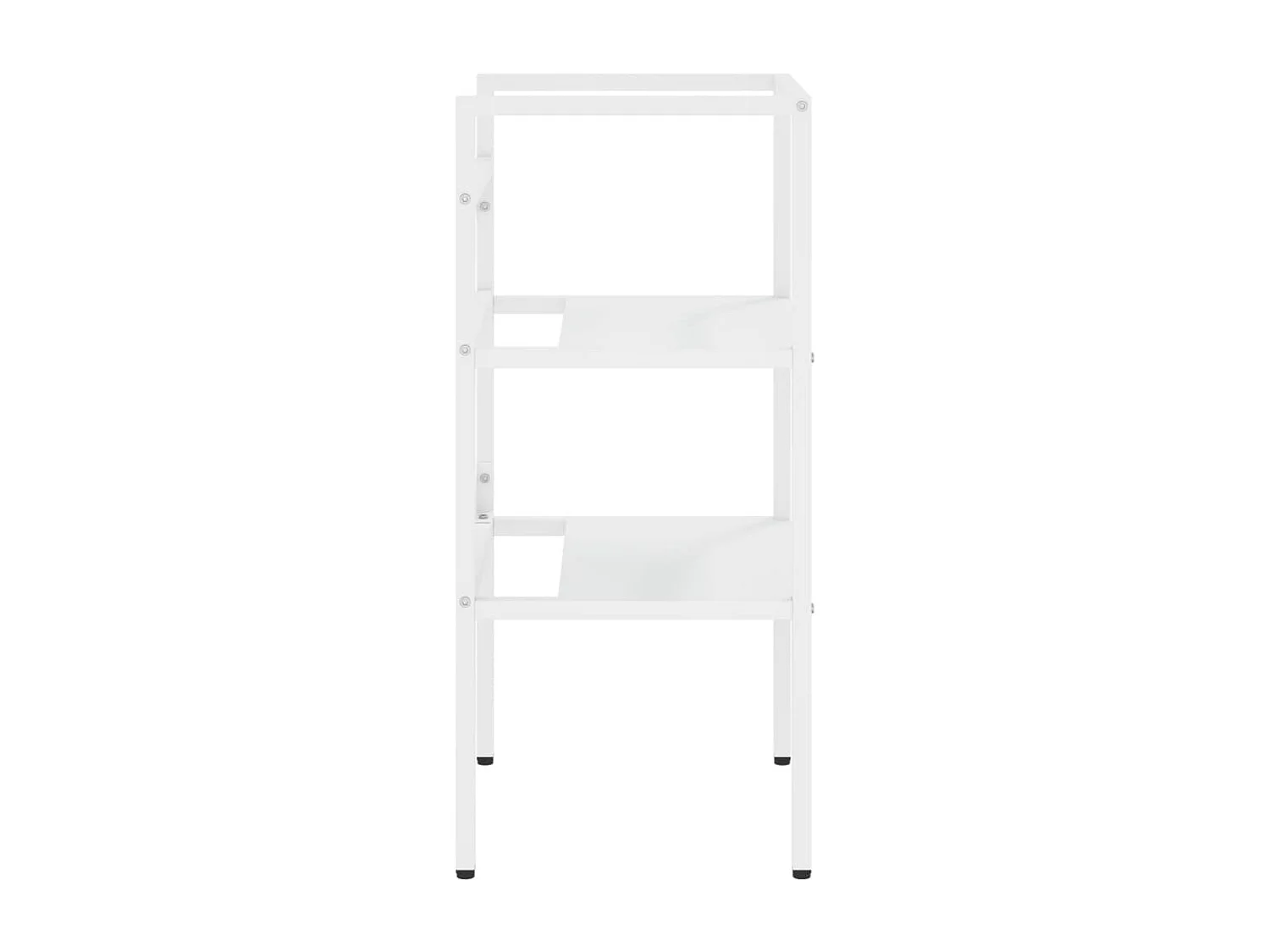 Telaio per lavabo da bagno Bianco 40x38x83 cm Ferro