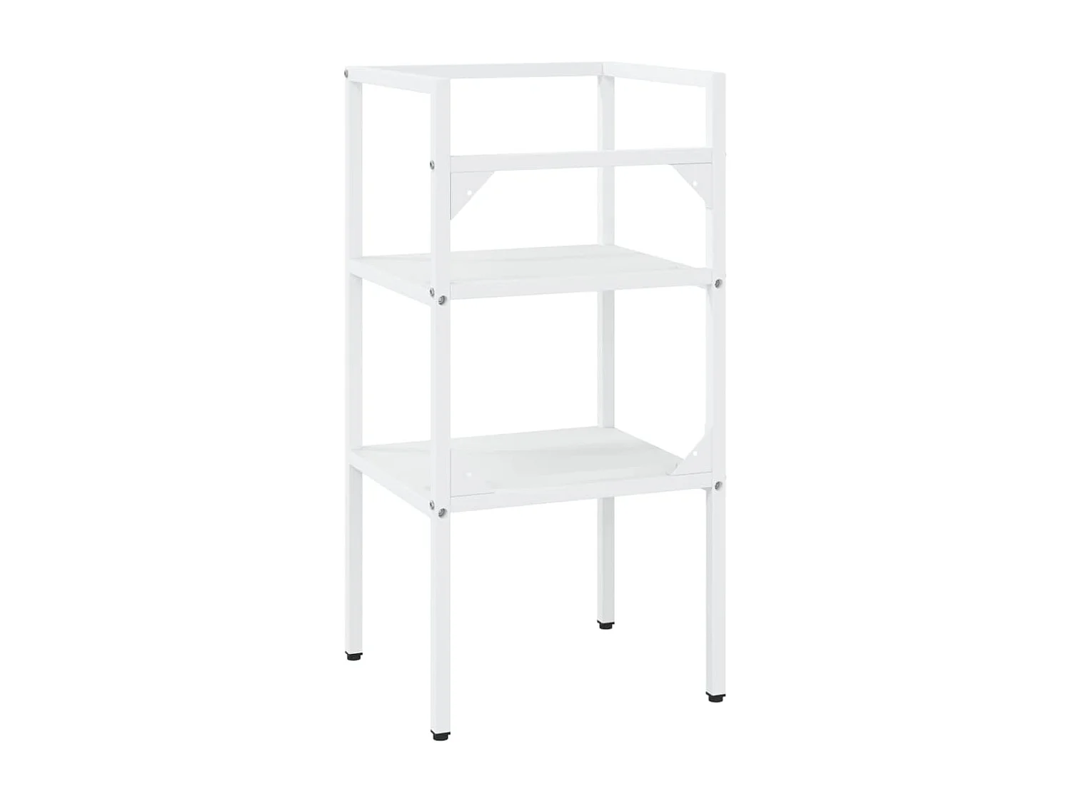 Telaio per lavabo da bagno Bianco 40x38x83 cm Ferro