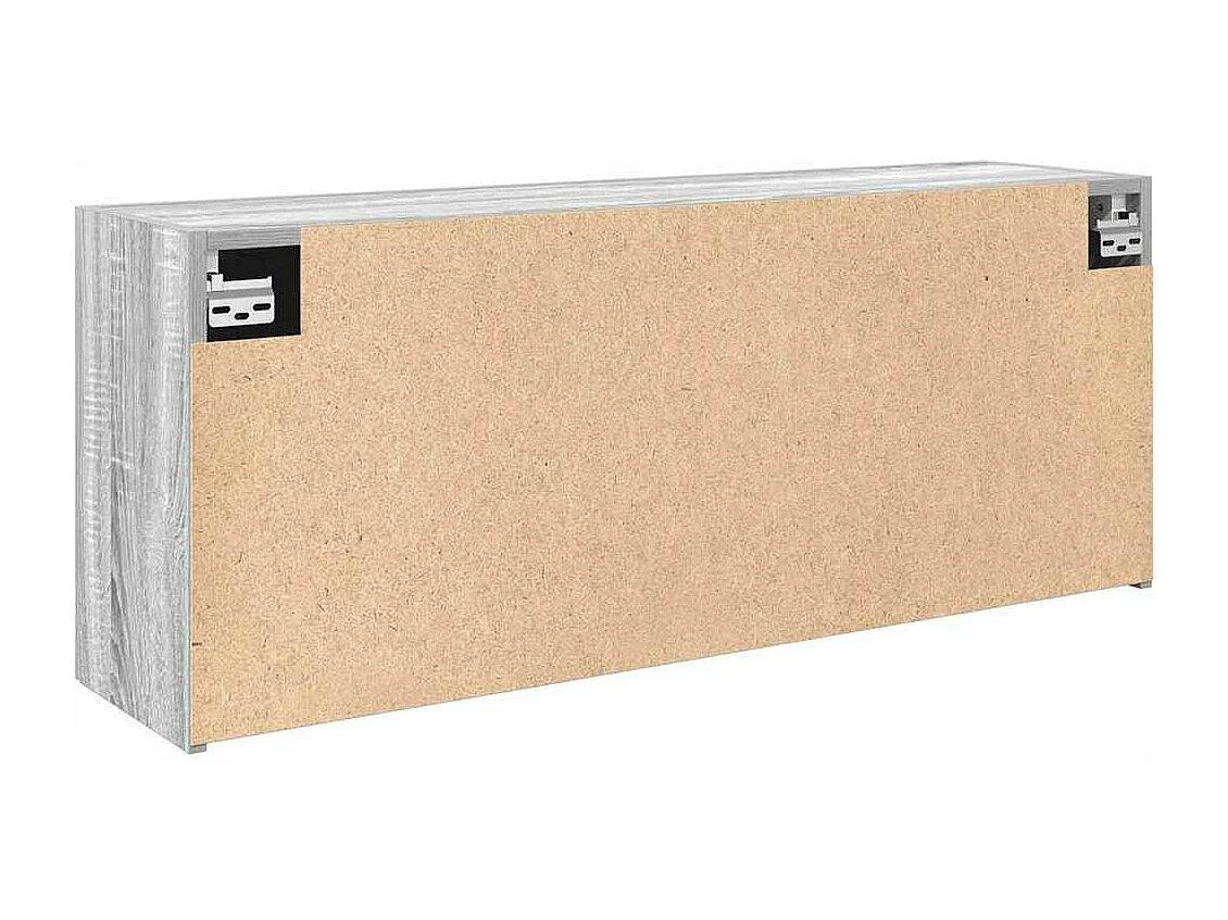 Mueble de baño de pared Sonoma gris 100x25x40 cm madera de ingeniería