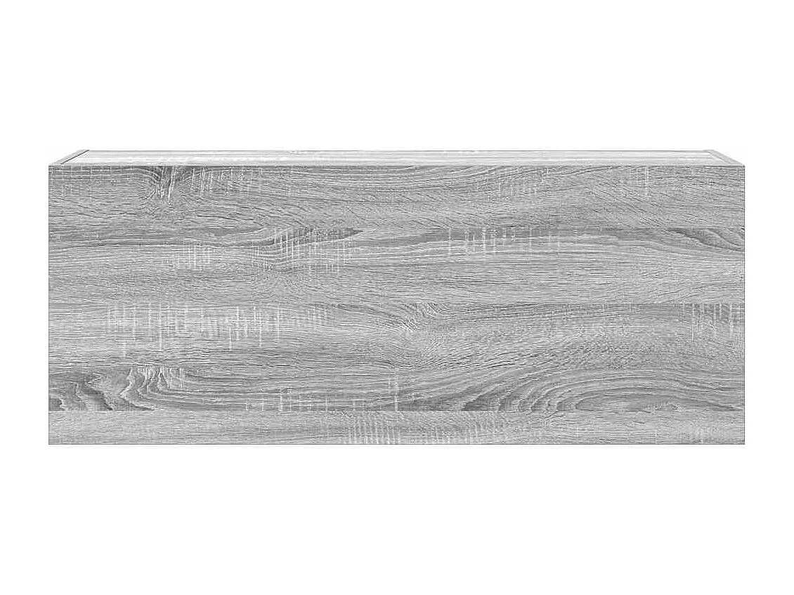 Mueble de baño de pared Sonoma gris 100x25x40 cm madera de ingeniería