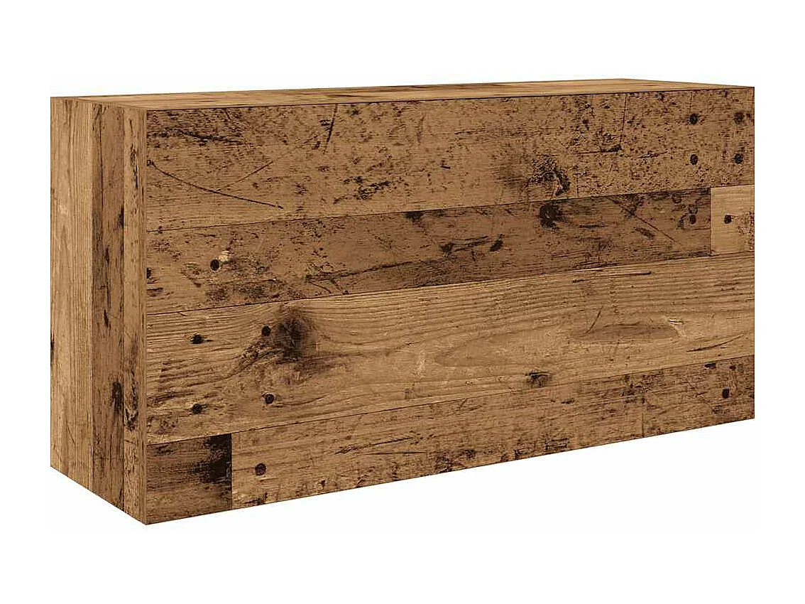 Armoire murale de bain vieux bois 80x25x40 cm bois d'ingénierie